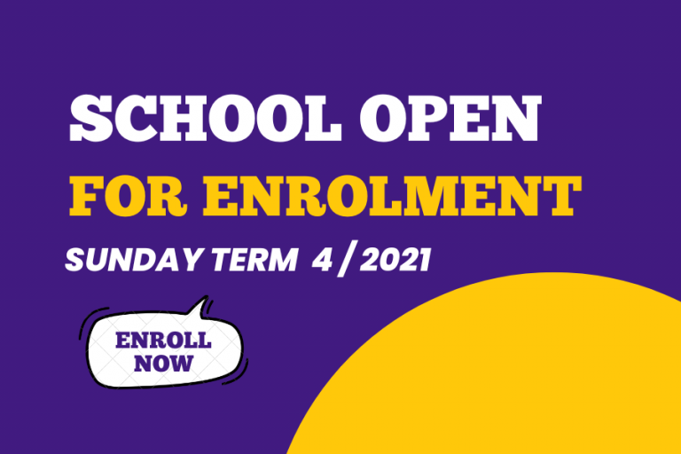 OPEN ENROLMENT Term 4/2021 | เปิดรับสมัคร เทอม 4/2021